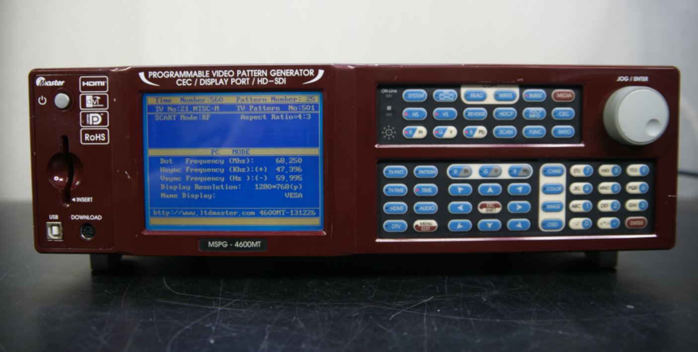 소리전자 - Programmable Video Pattern Generator CEC/DISPLAY PORT